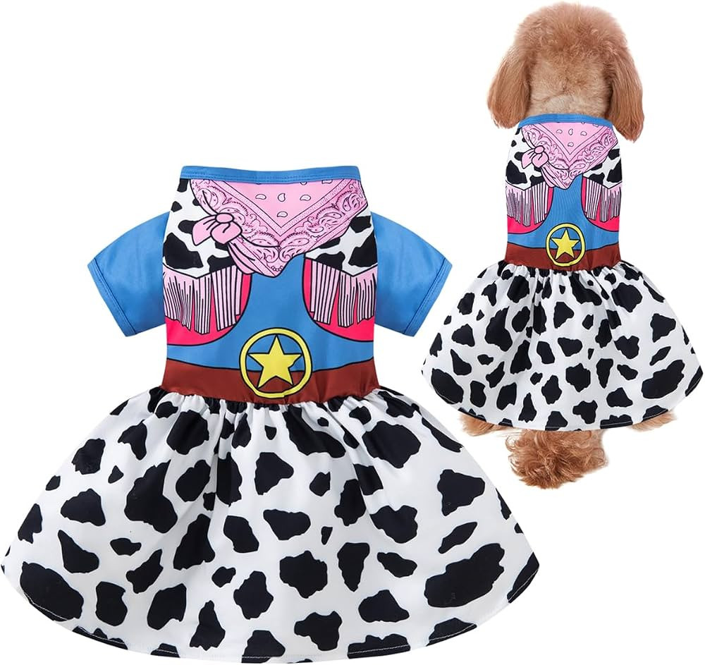 Dog Halloween Costume Cowgirl Dress (Large) | Amazon (US)