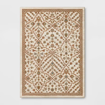 5'x7' Persian Style Area Rug Ivory/Tan - Threshold™ | Target