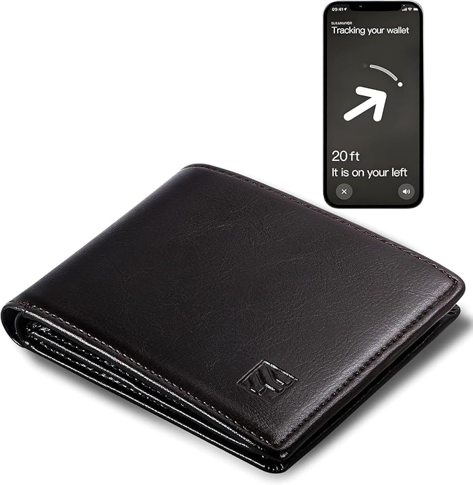 Full-Grain Leather Wallet,Luxuriously marbled Slim Wallet,Airtag Wallet, Ridge Wallets,Mens Walle... | Amazon (US)