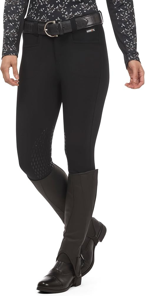 Kerrits Women's Fleece-Lined 3-Season Tailored Knee Patch Breech – Silicone Grip Winter Horse R... | Amazon (US)