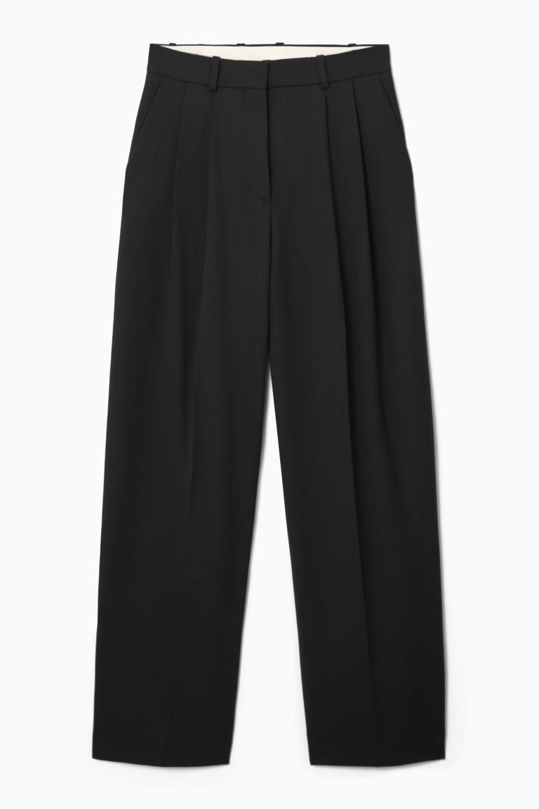 WIDE-LEG TAILORED WOOL TROUSERS | H&M (UK, MY, IN, SG, PH, TW, HK)