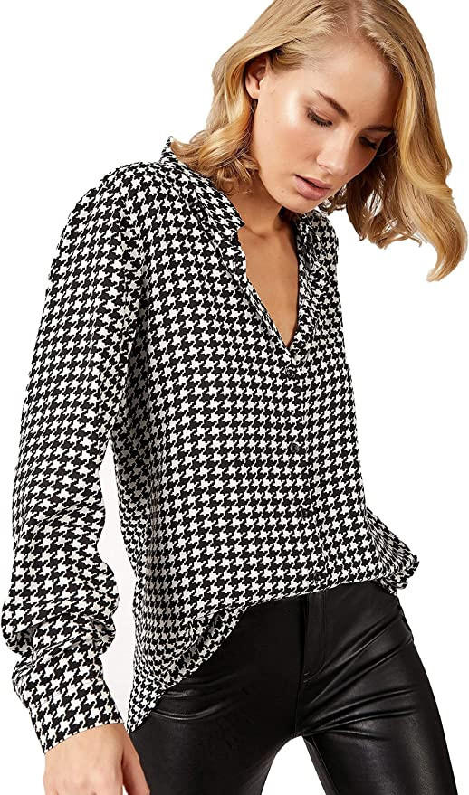 Blouses for Women Fashion, Casual Long Sleeve Button Down Shirts Tops, XS-3XL | Amazon (US)