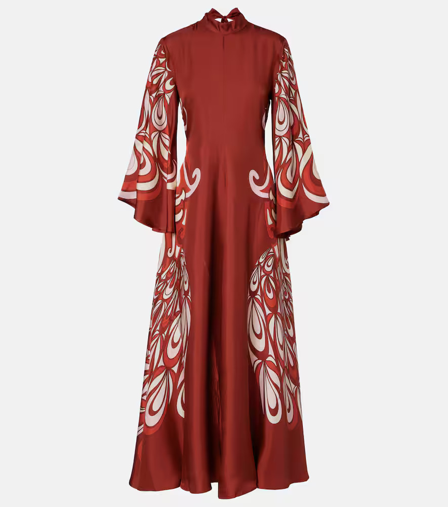La DoubleJ Magnifico printed silk twill maxi dress | Mytheresa (US/CA)