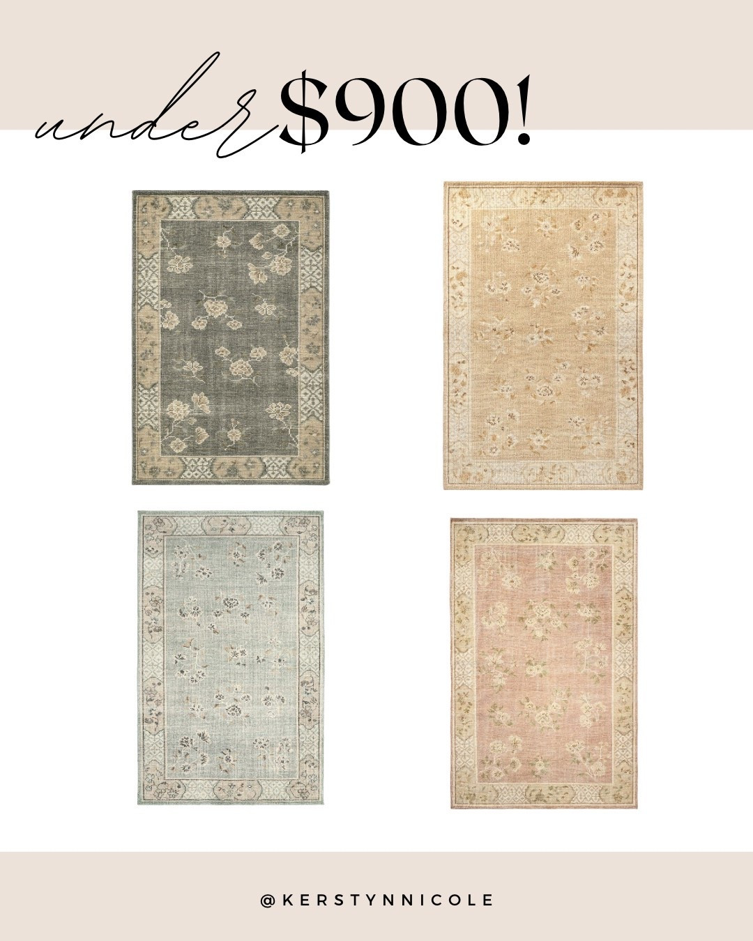 Loving this rug from pottery barn comes in like 6 different colors! 🛍️

#LTKHome