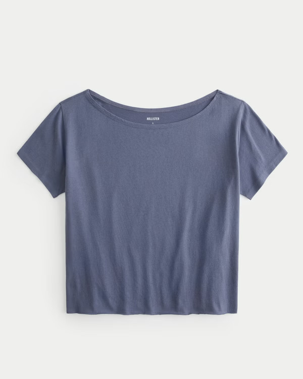 Easy Off-the-Shoulder T-Shirt | Hollister (US)