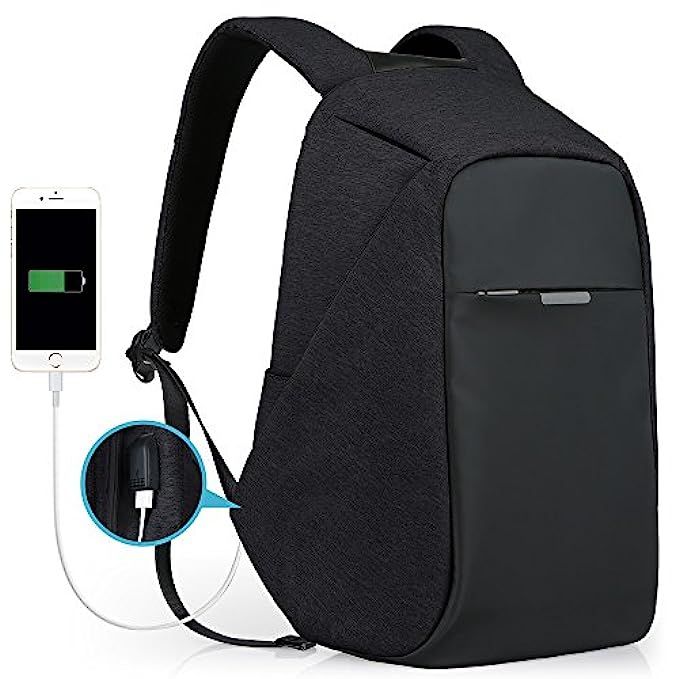 Theft Proof Backpack, Anti-Theft Travel Backpack, Hidden Zipper Bag with USB Charging Port, Water Re | Amazon (US)