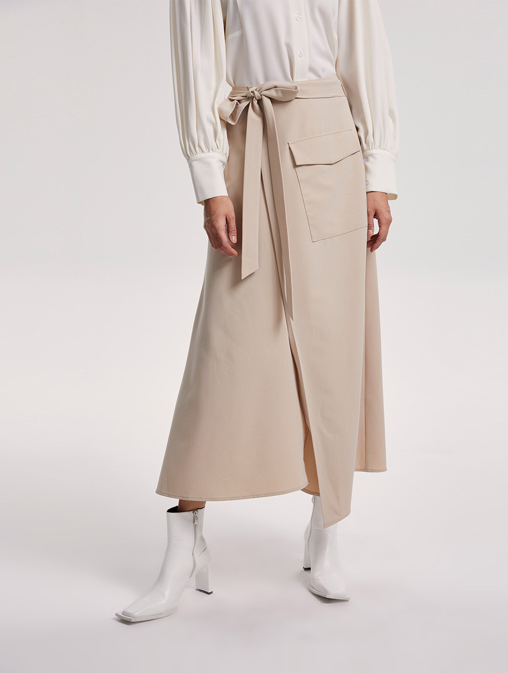 Belted Midi Skirt | Lattelierstore