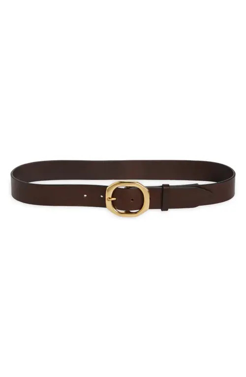 rag & bone Audrey Leather Belt in Dark Espresso at Nordstrom, Size Small | Nordstrom