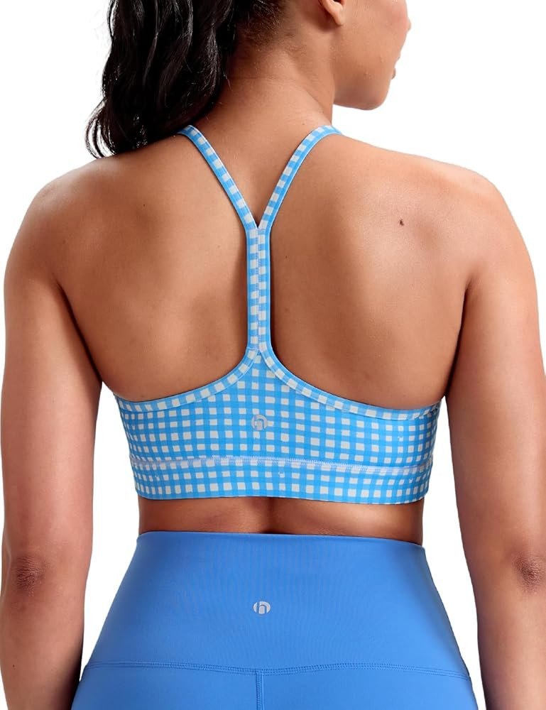 HeyNuts to Freest Womens Y Back Sports Bra, Spaghetti Strap Racerback Low Impact Workout Yoga Top... | Amazon (US)