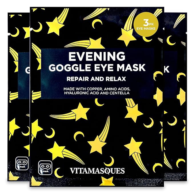 Vitamasques Under Eye Mask, 3-Pack Ultra-Revitalizing Goggle Mask, Hydrates & Smooths Fine Lines ... | Amazon (US)