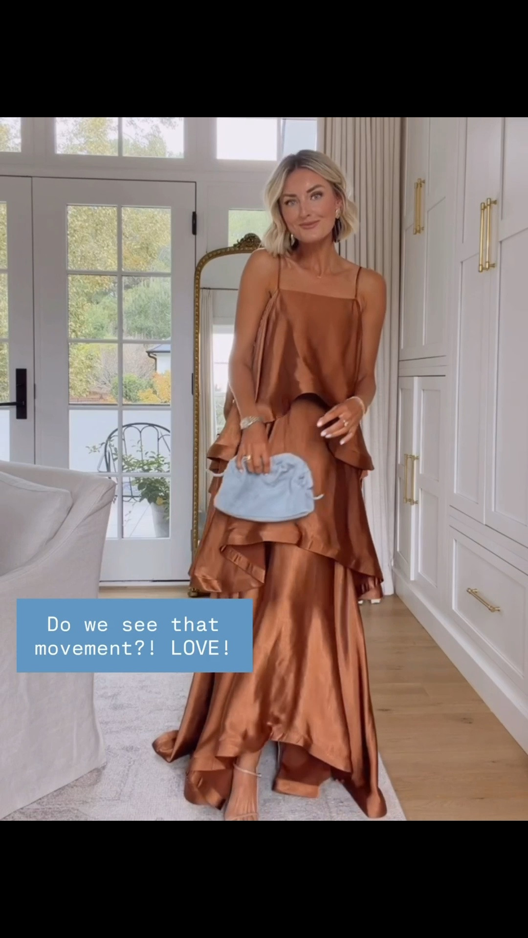 This color is literally stunning for fall! It also has a little bit of a train! Definitely a statement dress! Wearing XS!

Loverly Grey, fall wedding guest dresses, black tie dress, event dress, cocktail dress 

#LTKSeasonal #LTKWedding