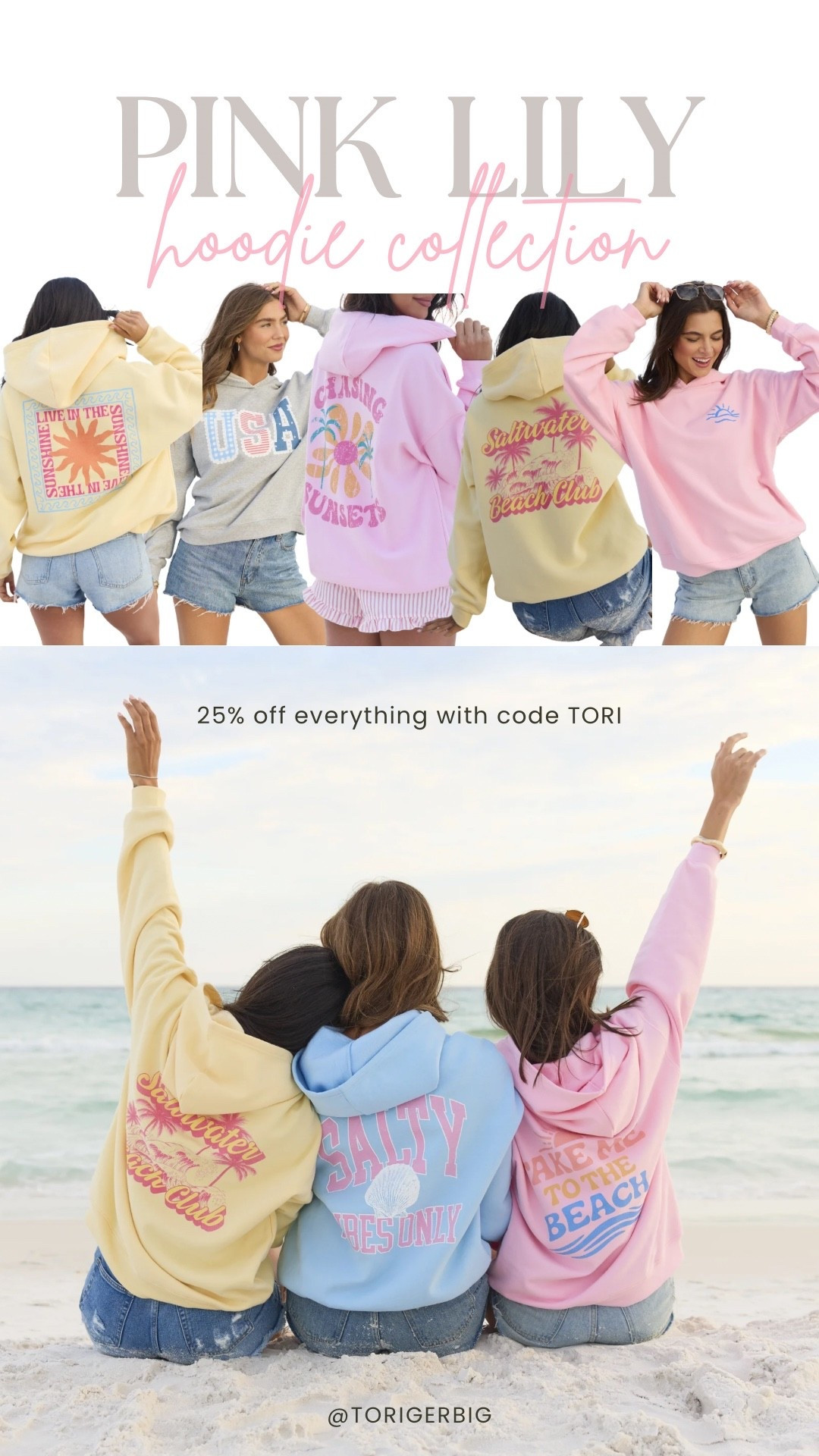 The cutest summertime hoodies are now LIVE! Use code TORI for 25% off at checkout☀️🌊🌸☺️

#LTKgrwm #LTKootd #LTKstorytime