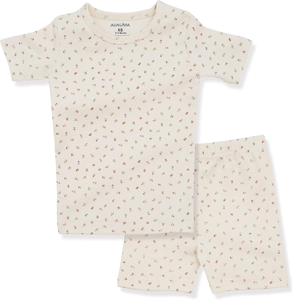 AVAUMA Baby Boys Girls Pajama Set 6M-7T Kids Cute Toddler Snug fit Pattern Design Pjs Cotton Slee... | Amazon (US)