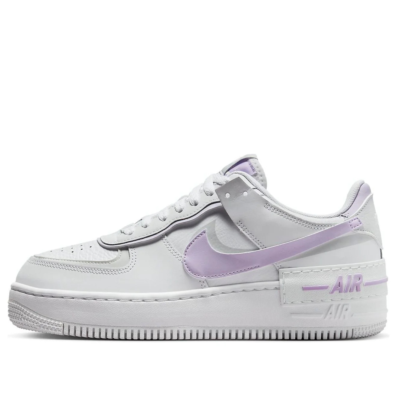 (WMNS) Nike Air Force 1 Shadow 'White Lilac Bloom' | KICKS CREW