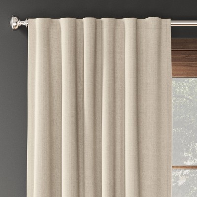 2pk 50"x84" Blackout Aruba Curtain Panels Natural - Threshold™: Noise Reduction, Recycled Polyester, Contemporary Style | Target
