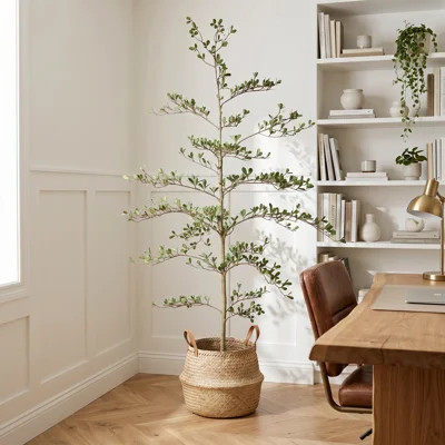 Artificial Olive Tree With Pot, Realistic Fake Olive Plants For Home Decor | Wayfair North America