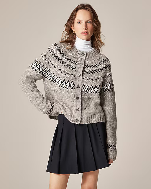 Fair Isle cardigan in wool blend | J. Crew US