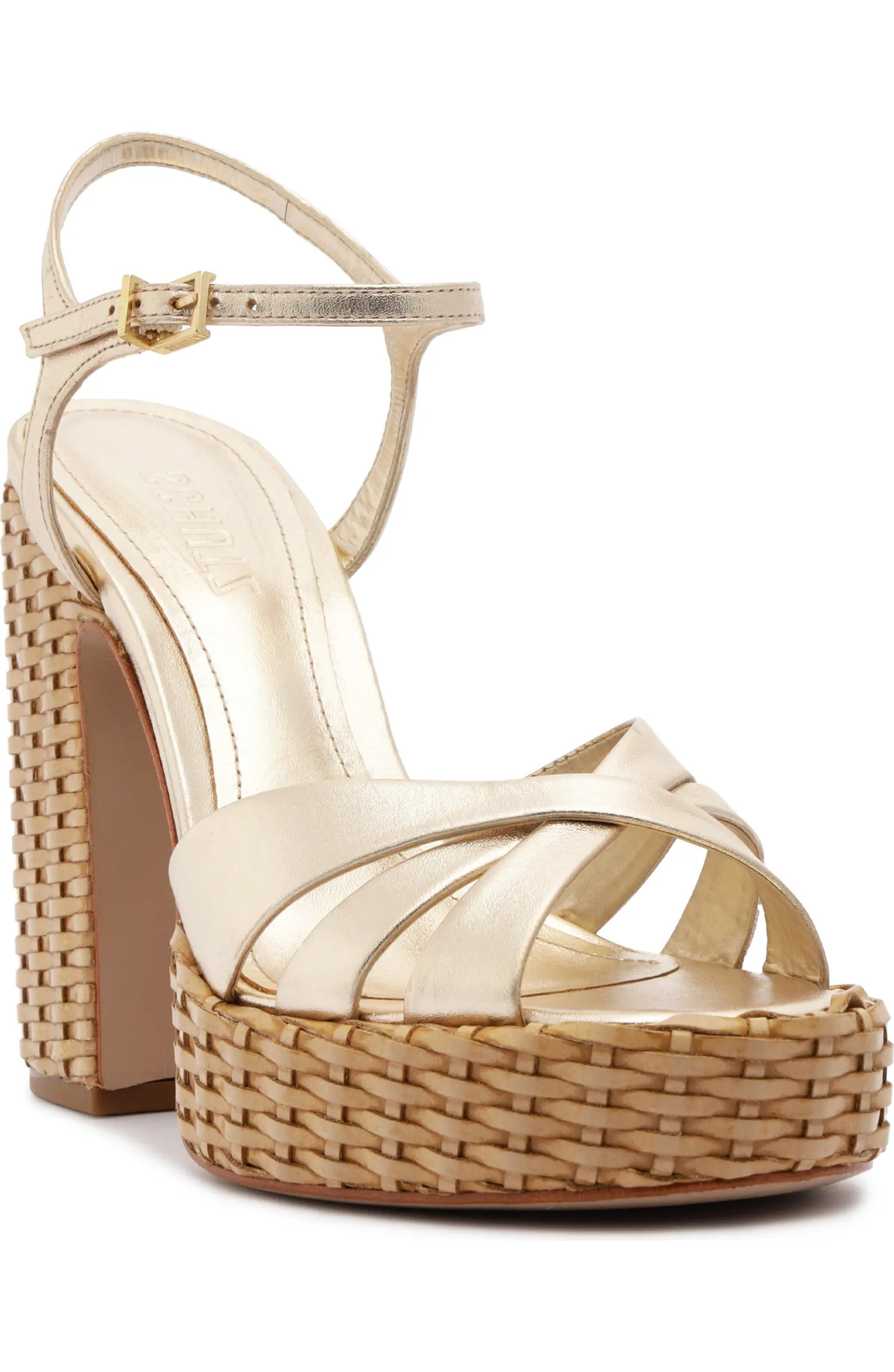 Schutz Keefa Woven Platform Sandal (Women) | Nordstrom | Nordstrom