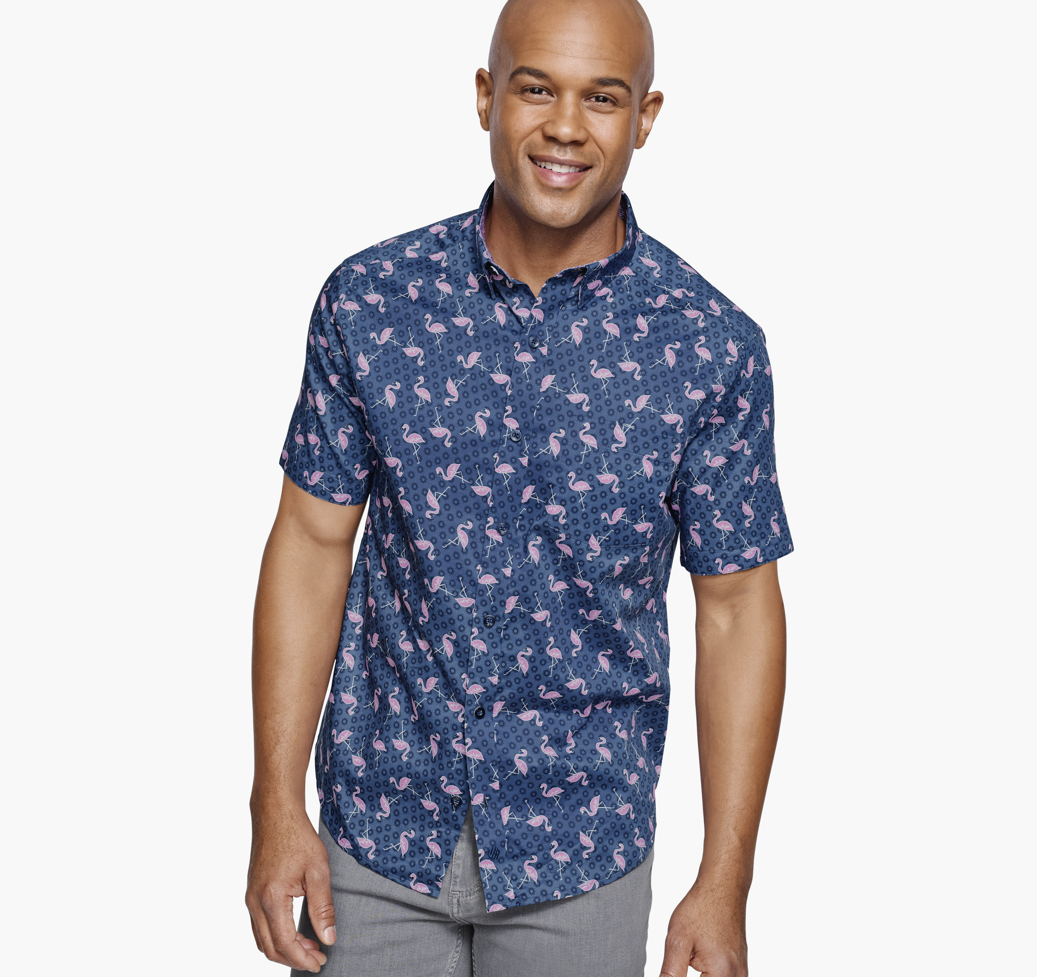 Printed Short-Sleeve Shirt | Johnston & Murphy