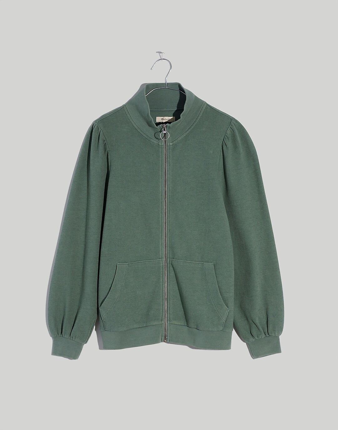 Garment-Dyed Terry Zip-Up Sweatshirt | Madewell