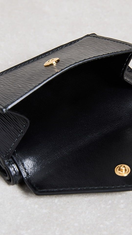 Prada Black Vtomve Compact Wallet | Shopbop