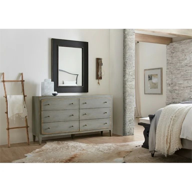 Beaumont Lane 6-Drawer Traditional Wood Dresser in Speckled Gray | Walmart (US)