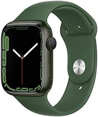 Apple Watch Series 7 [GPS 45mm] Smart Watch w/ Green Aluminum Case with Clover Sport Band. Fitne... | Amazon (US)