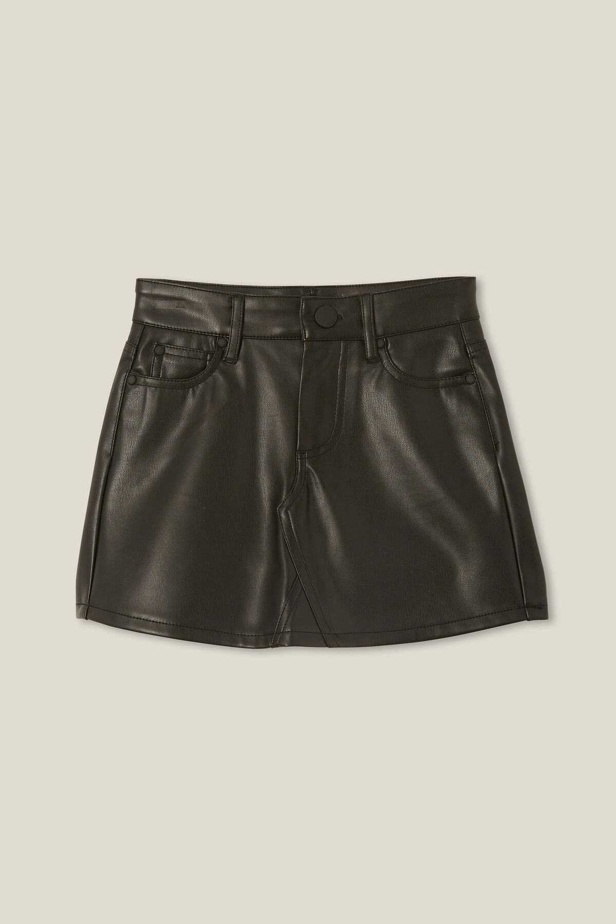 Nelly Vegan Leather Skirt | Cotton On (US)