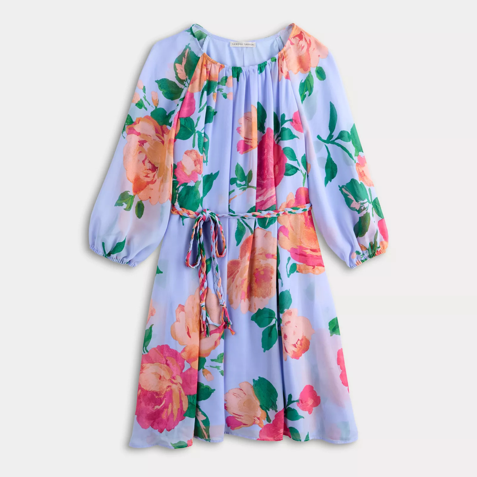 Women's Sandra Darren Printed Chiffon Dress | Kohl's