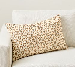 Redondo Jacquard Lumbar Pillow Cover | Pottery Barn (US)