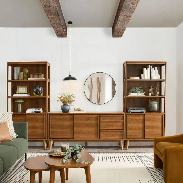 Better Homes & Gardens Greyson TV Stand for TVs up to 70”, Acorn Finish | Walmart (US)