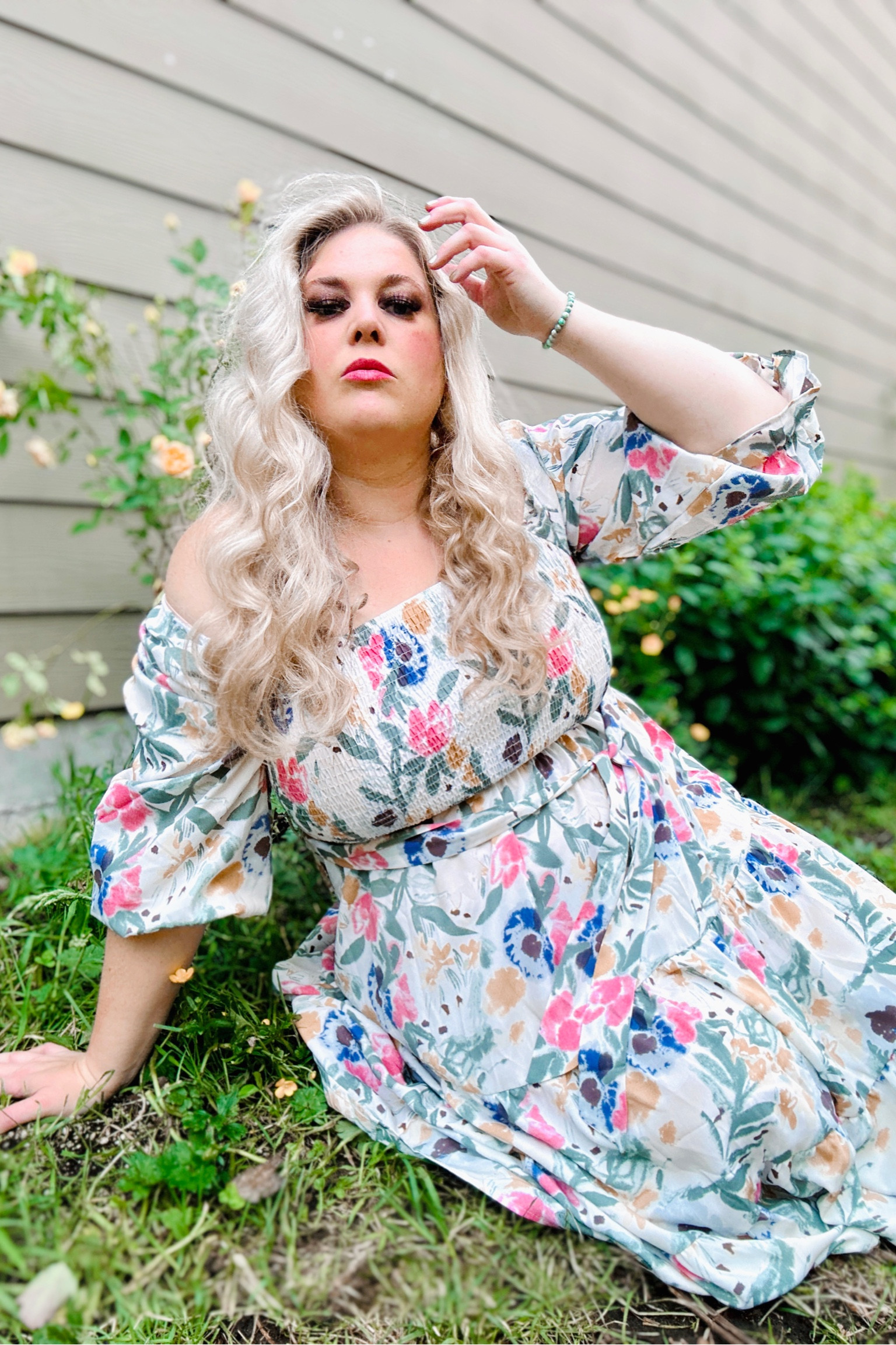 Cottage core tea party anyone? What are we eating or drinking?

Details on this gorgeous number:

👑Comfy Smocked Dress: Smocked midi dress design and with elastic shoulder design won't make your arms tight, and this A-line style makes it chic.

👑Perfect Vacation Dresses: It  is made of lightweight material making it flowy and swings when you walk on the beach or perfect for a cottage core dress for a tea party.


👑This gorgeous elegant dress is romantic, vintage and never goes out of style.

👑Fashion Tips: Wear this gorgeous dress a large floppy hat and pair it with sandals or high heels, it also be a wonderful outfit to wear for spring & summer. 

I’m wearing the size XXL
Find it at the link in my bio.

#ltkunder50 #amazonfashionfinds #floralmididress #plussizefashion #size20style #dreamydress #floralstyling #ootd #plussizestyle #ltkfashion #plussizefashionblogger #pmmlovemybody #summerstyle 

#LTKFind #LTKunder50 #LTKsalealert