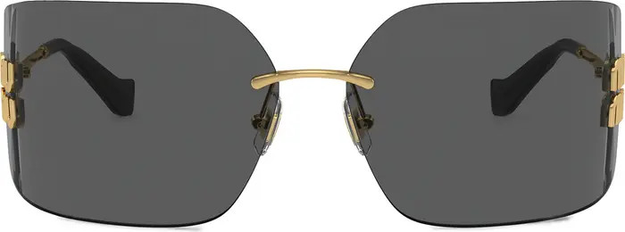 80mm Oversize Irregular Sunglasses | Nordstrom