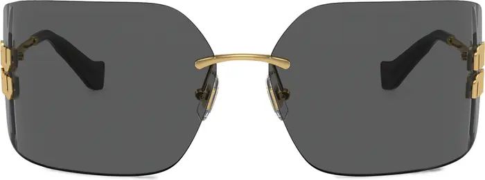 80mm Oversize Irregular Sunglasses | Nordstrom