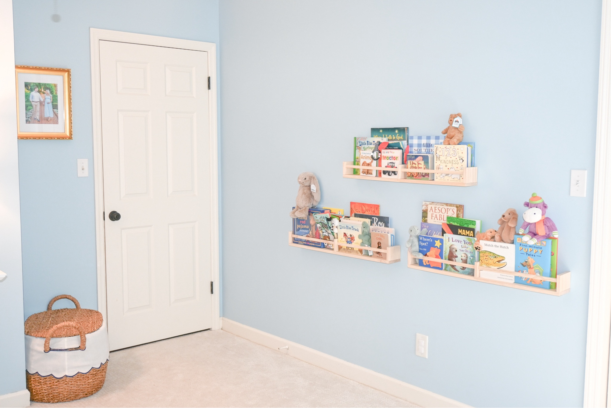 Another corner of Grayson’s sweet nursery 📚He LOVES books, and is almost tall enough to pick out his own! 
•
Check out the blog for all the details or ask me for a specific link below! 💙 
•
•
 #kristieincarolina #liketkit #style #shopthepost 
#rewardstylebloggers #southern #southernstyle #blueandwhite #grandmillenial #ltkbaby #nursery

#LTKFamily #LTKBaby #LTKHome