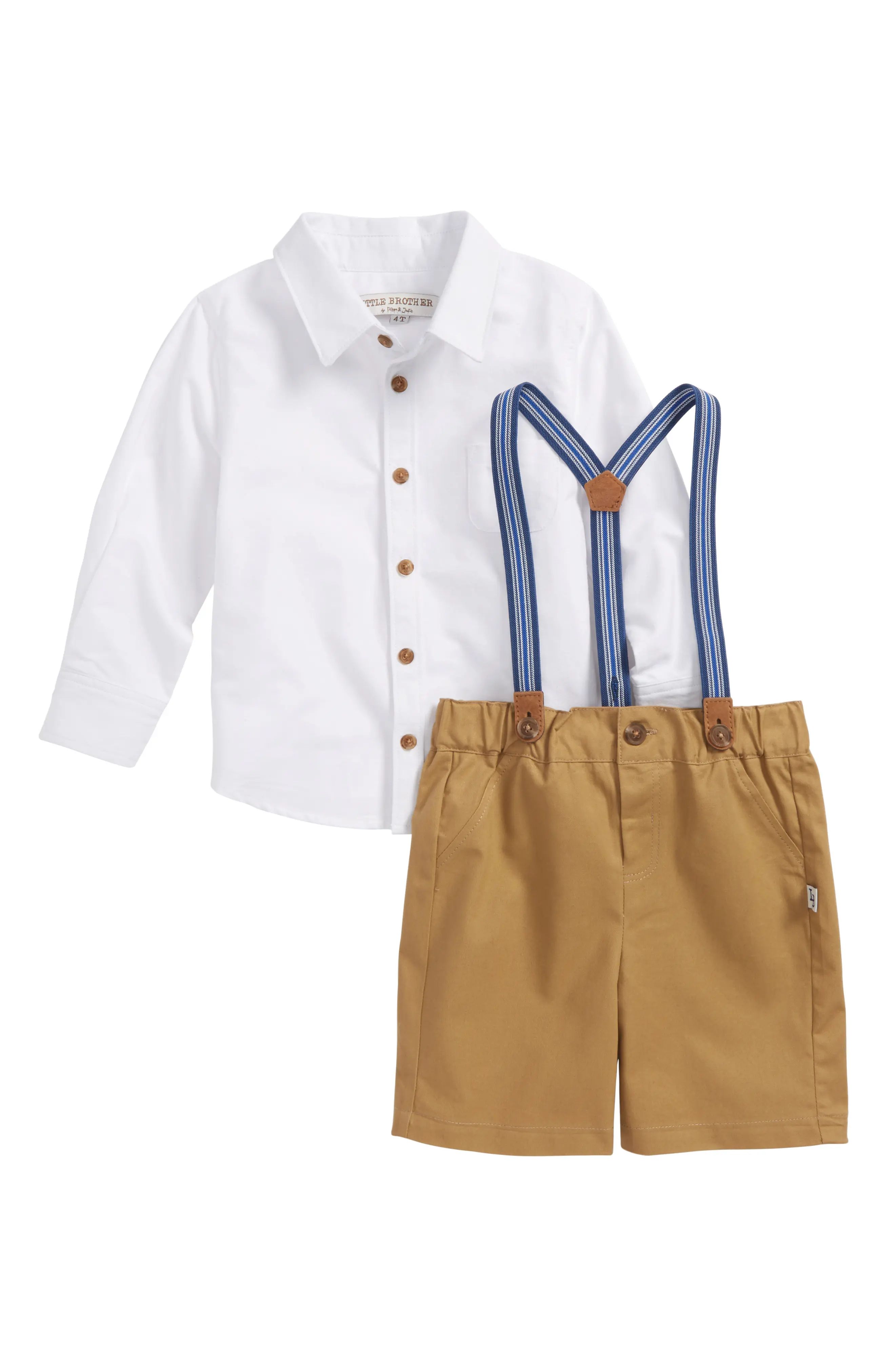 Shirt & Suspender Shorts Set | Nordstrom