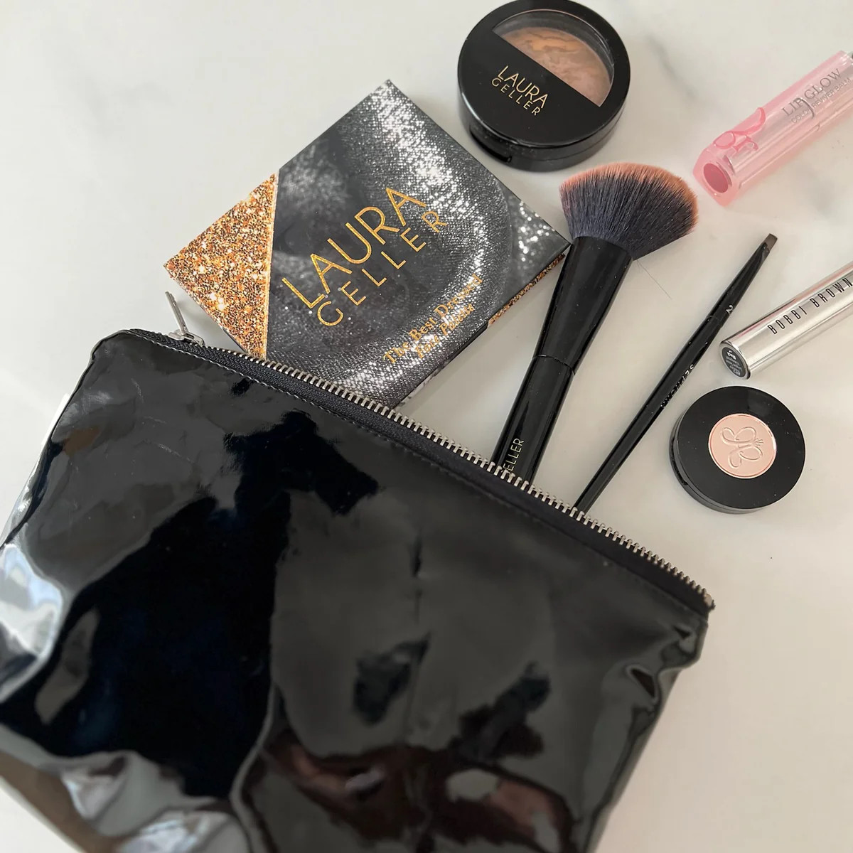 Black Metallic Makeup Bag - NEW! | Quilted Koala