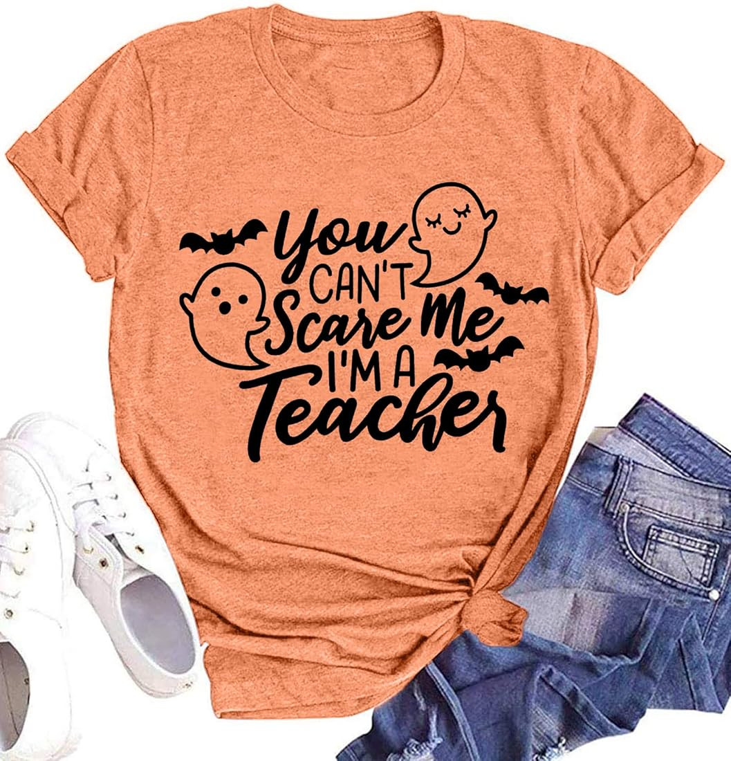 Teacher T Shirt for Women Funny Teaching Heart Graphic Tee Tops Teacher Day Gift Shirts | Amazon (US)