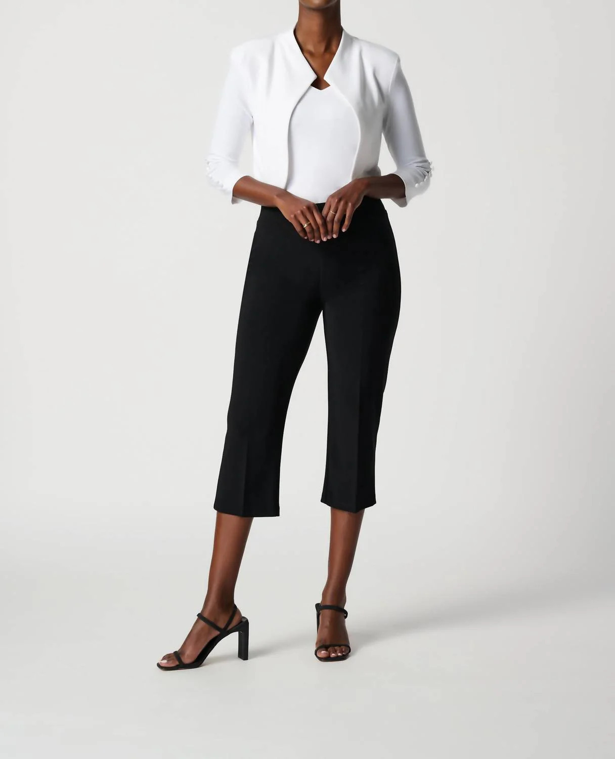 Classic Capri Pants In Black | Shop Simon