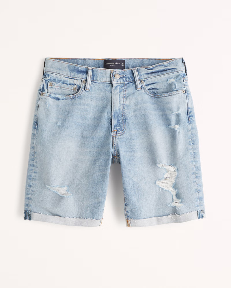 Men's Slim Denim Shorts | Men's Bottoms | Abercrombie.com | Abercrombie & Fitch (US)