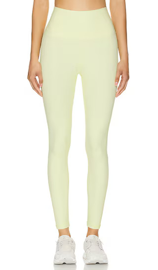Milan Wide Waist Band 7/8 Legging in Yellow | Revolve Clothing (Global)
