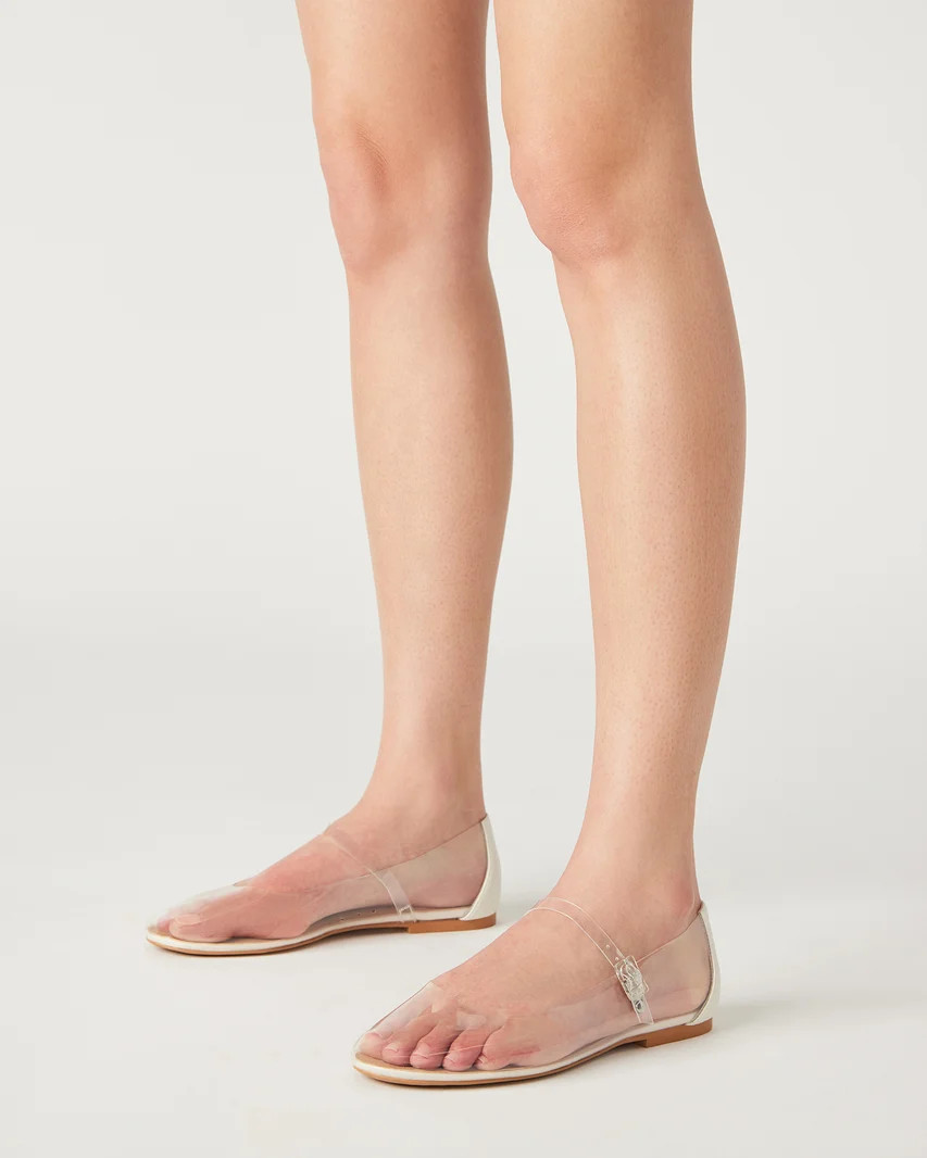 VINETTA Clear Mary Jane Ballet Flat | Women's Flats | Steve Madden (US)