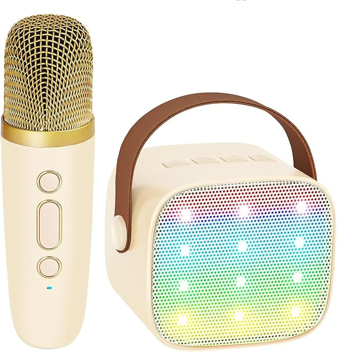 YLL Mini Kids Karaoke Machine, Portable Bluetooth Speaker with Wireless Microphone for Adults, Ka... | Amazon (US)