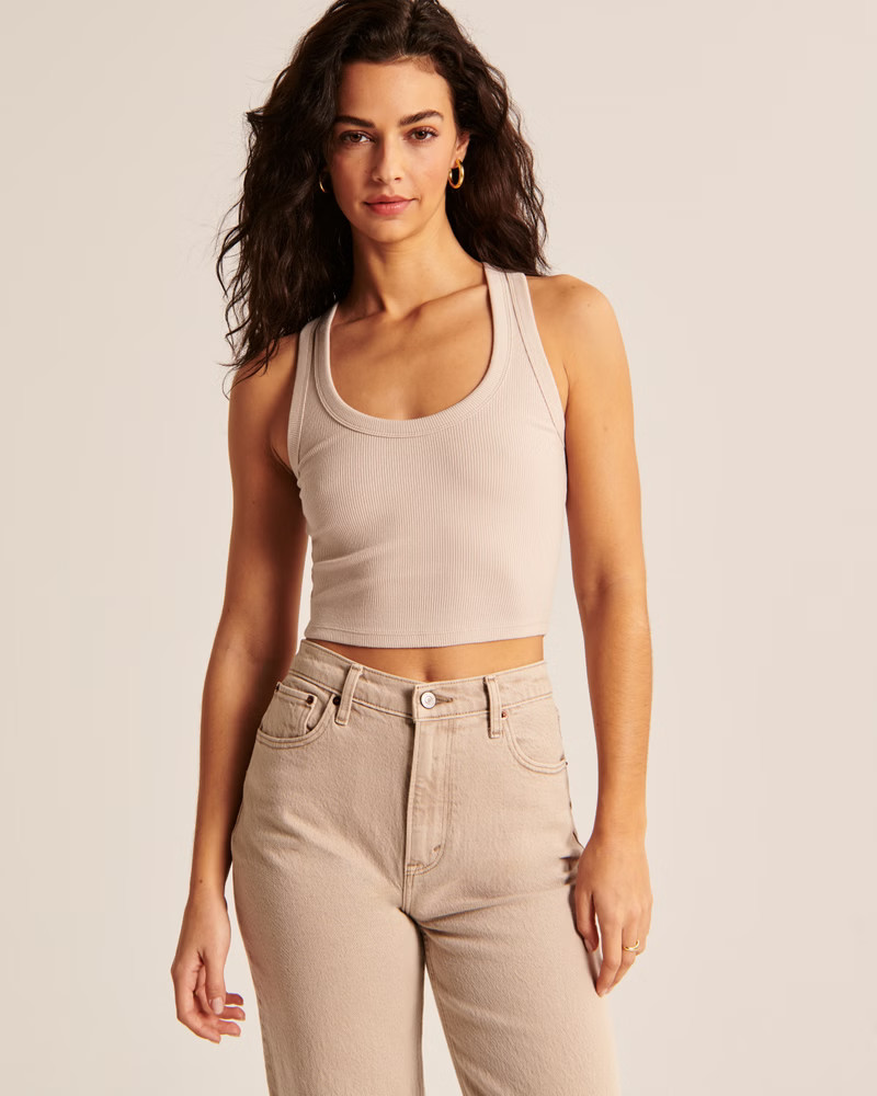 Essential Scoopneck Tank | Abercrombie & Fitch (US)
