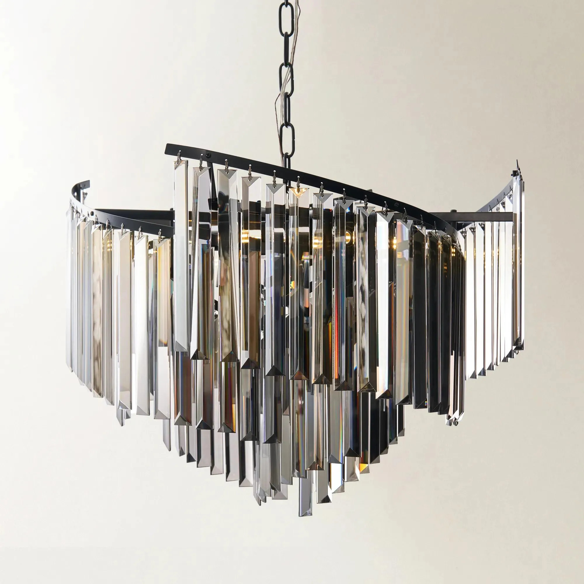 Luxe Spiral Chandelier - Graphite | Z Gallerie