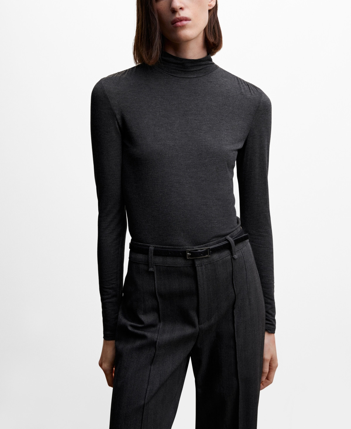 Mango Women's Turtleneck Long-Sleeved T-shirt | Macys (US)