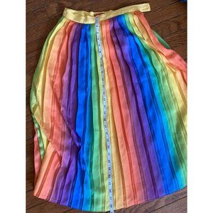 Modcloth Pleated Rainbow Skirt, Size XXS | Poshmark