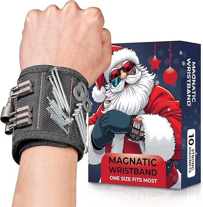 Gifts for Men Stocking Stuffers for Women Christmas - Magnetic Wristband for Holding Screws White... | Amazon (US)