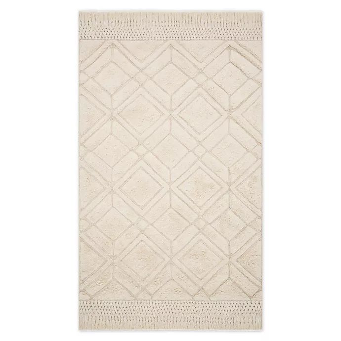 Magnolia Home By Joanna Gaines Laine 5' x 7'9 Area Rug in Ivory | Bed Bath & Beyond