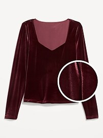 Fitted Velvet Top | Old Navy (US)